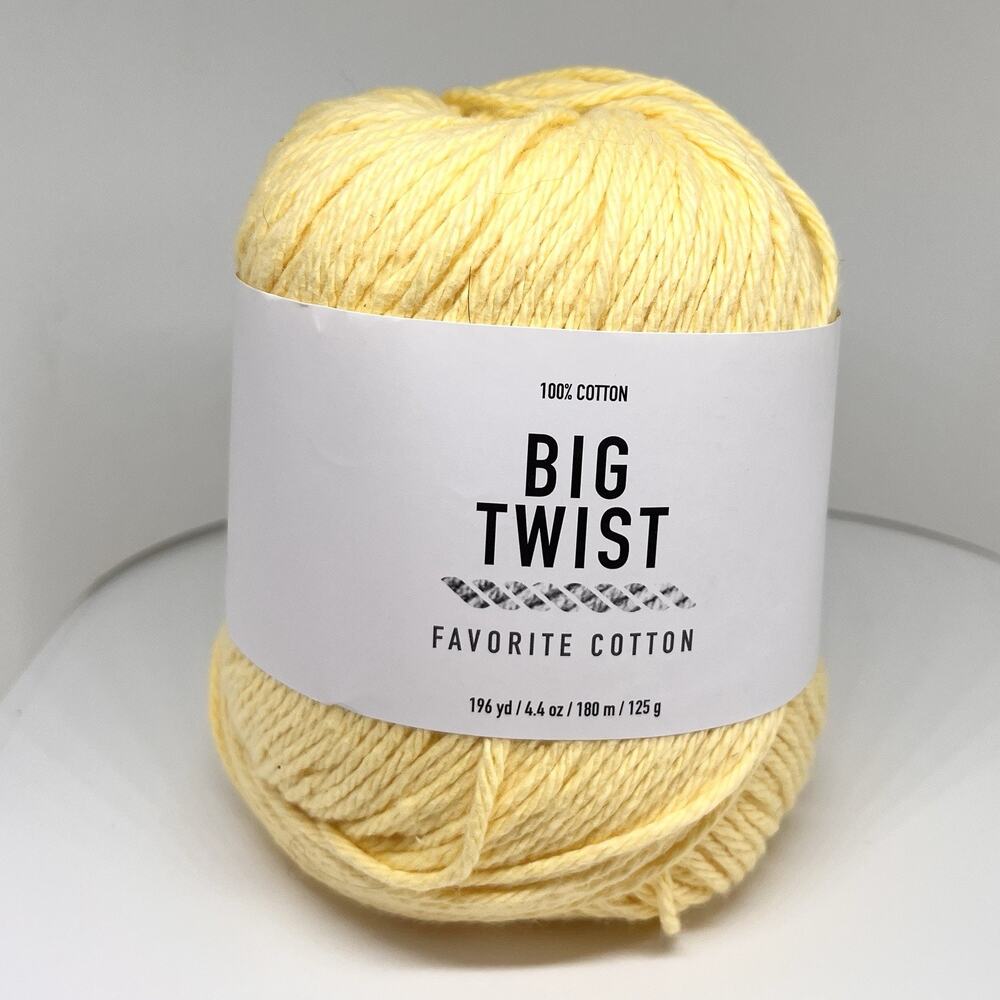 Big Twist Favorite Cotton Yarn, Sunny Yellow